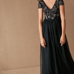 BHLDN Diaz Dress Emerald Green